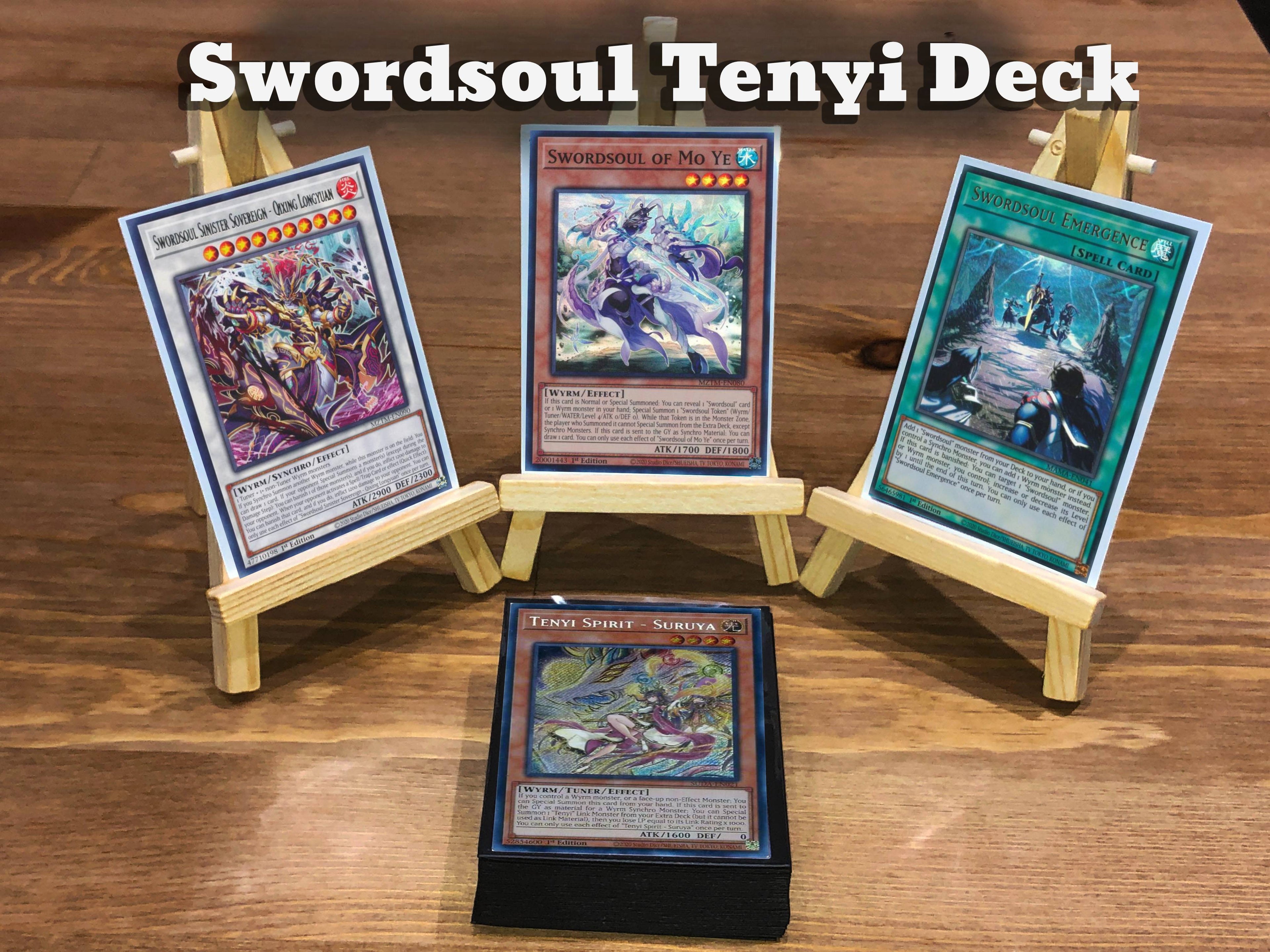 Yugioh Swordsoul Tenyi Deck - 40 Cards + Extra Deck + Sleeves