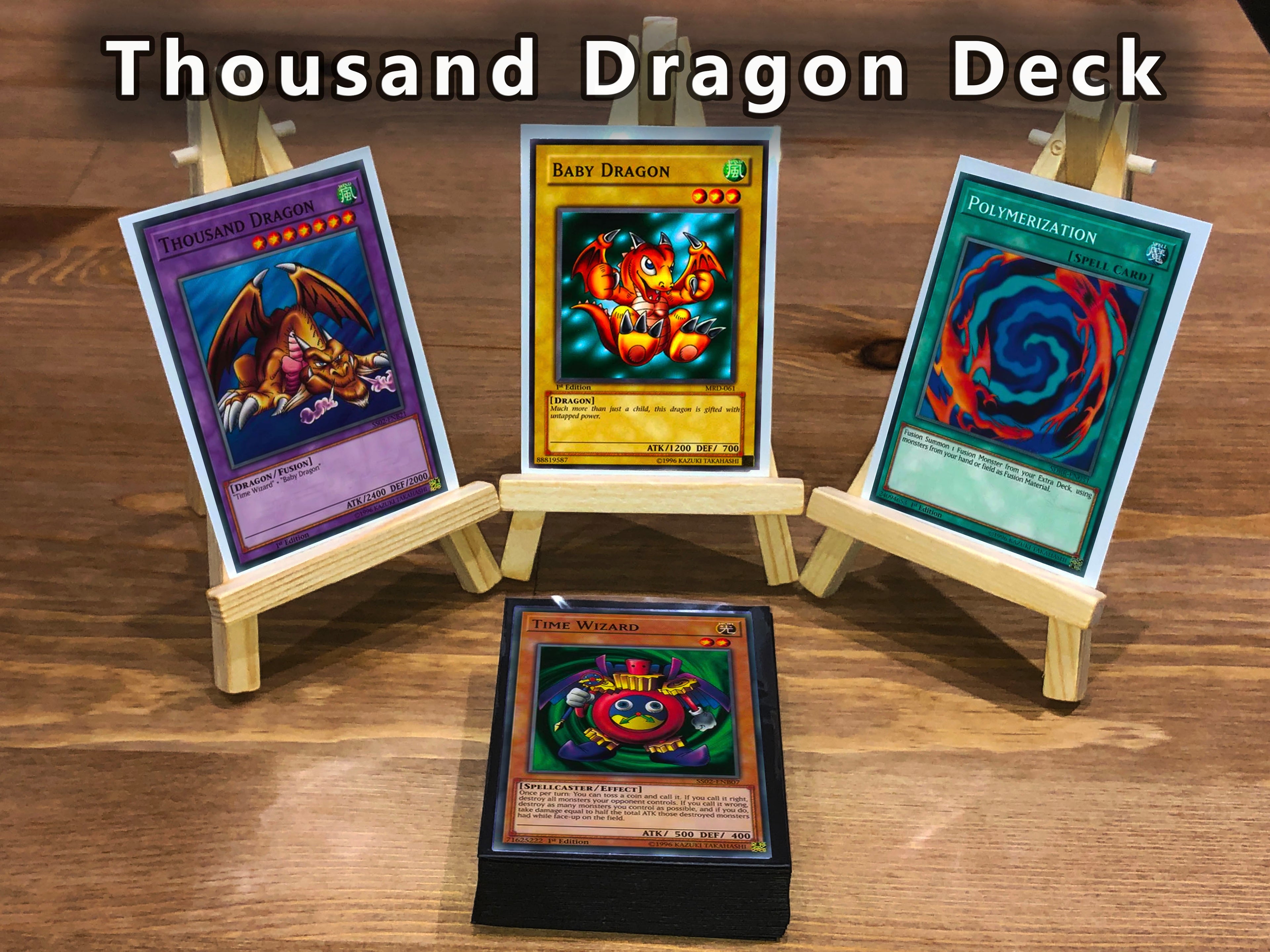 Yugioh Thousand Dragon Deck 40 Cards + Extra Deck + Sleeves