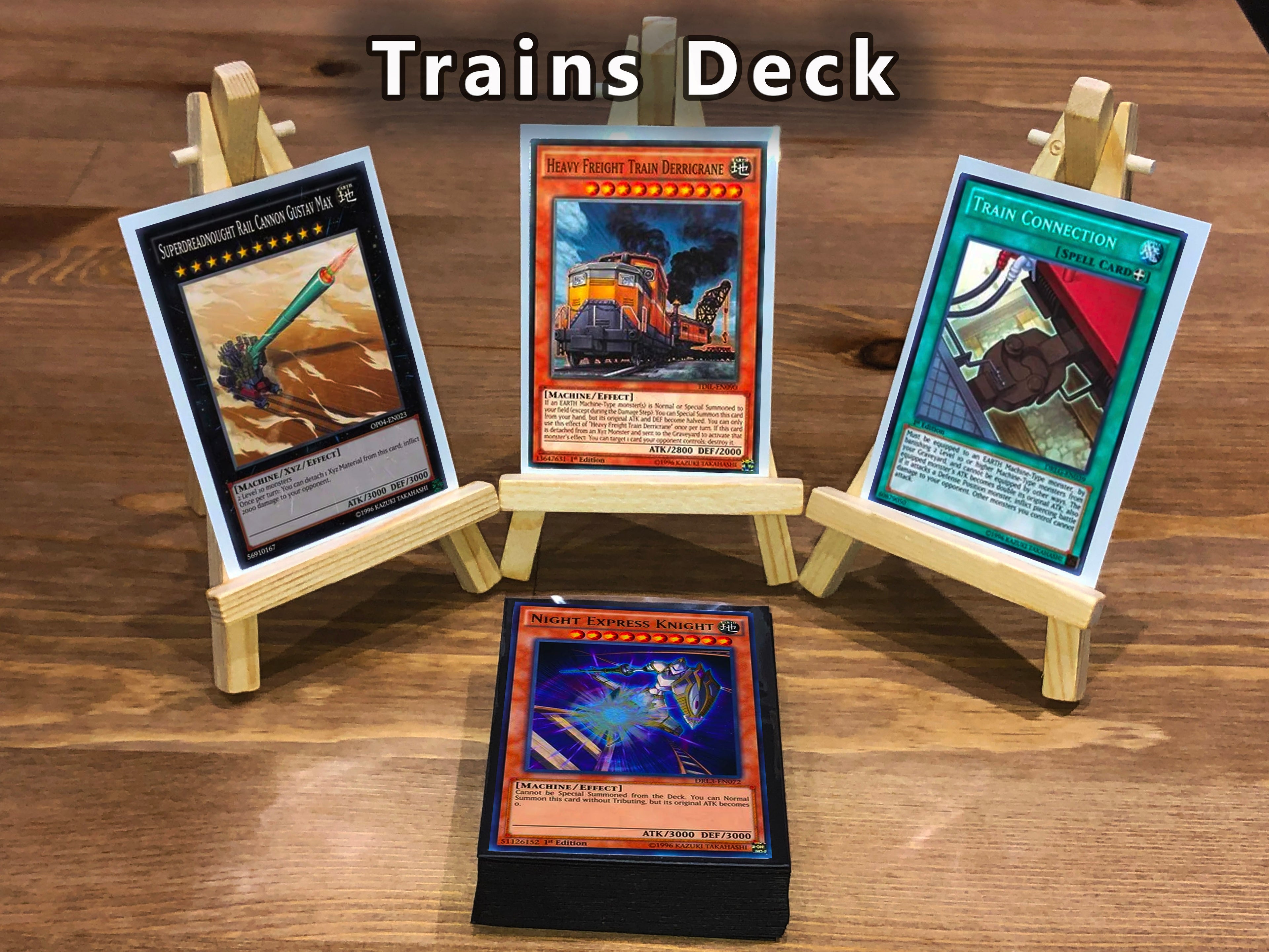 Yugioh Trains Deck - 40 Cards + Extra Deck + Sleeves