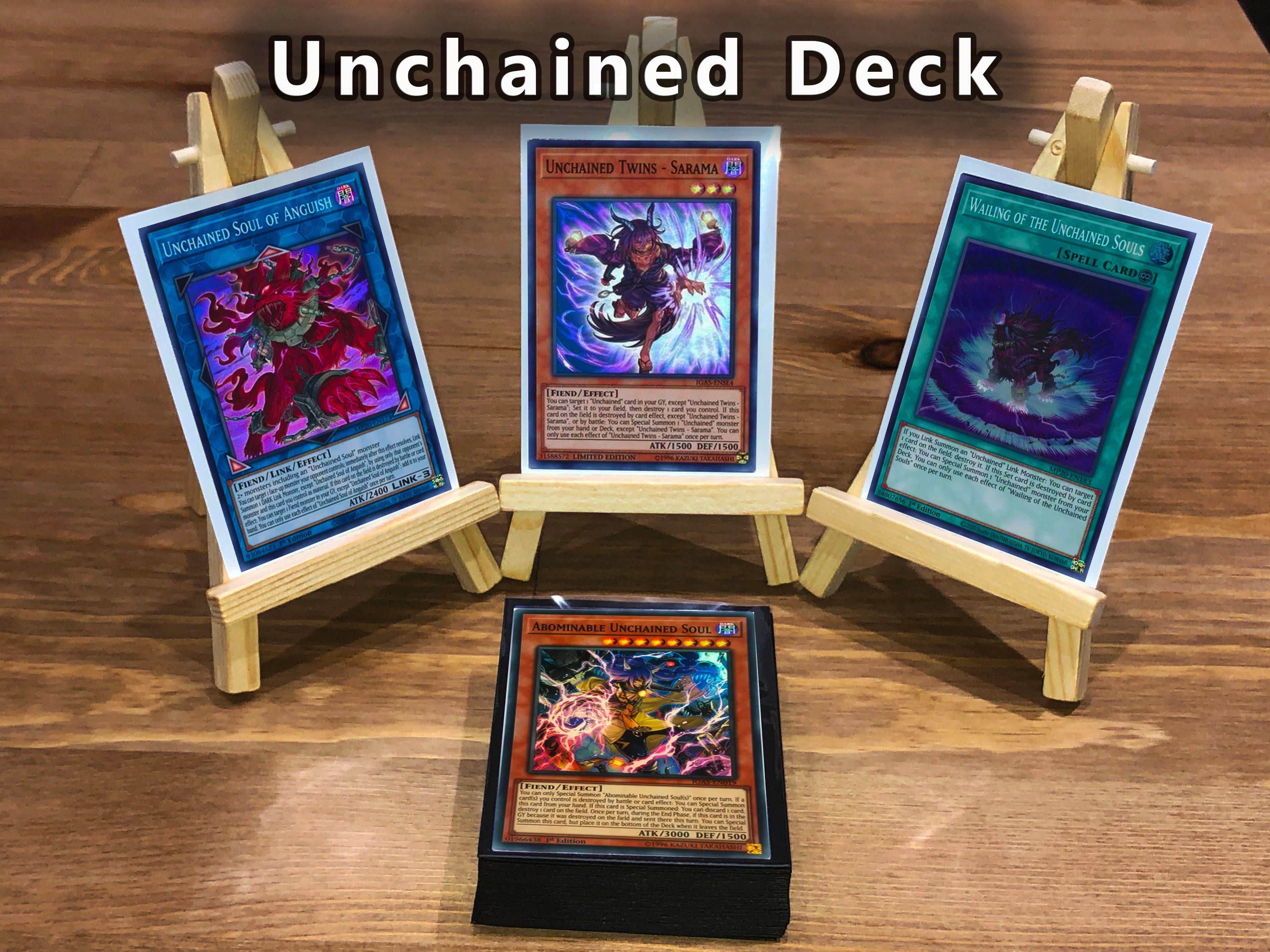 Yugioh Unchained Deck - 40 Cards + Extra Deck