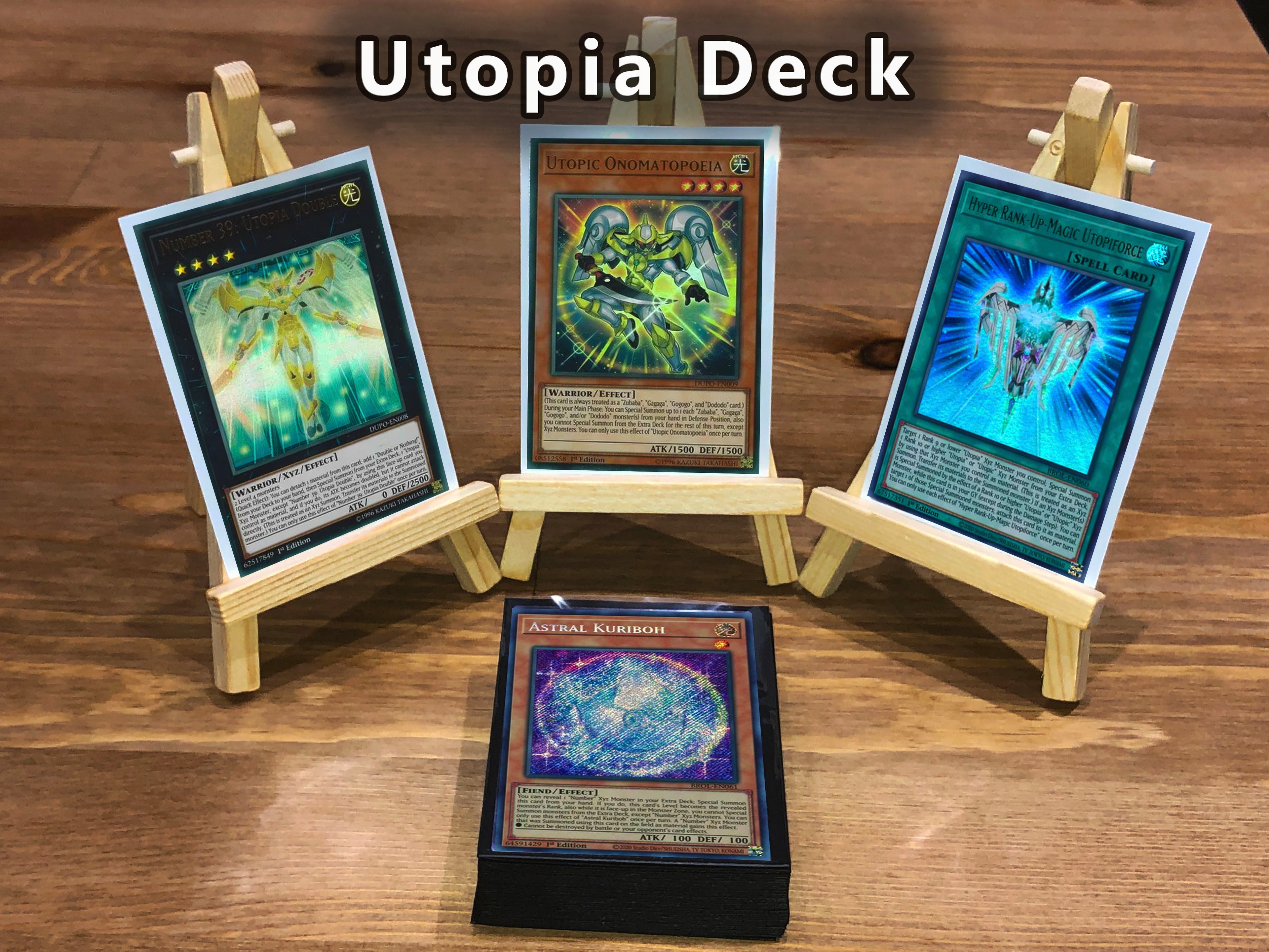 Yugioh Utopia Deck 40 Cards + Extra Deck + Sleeves