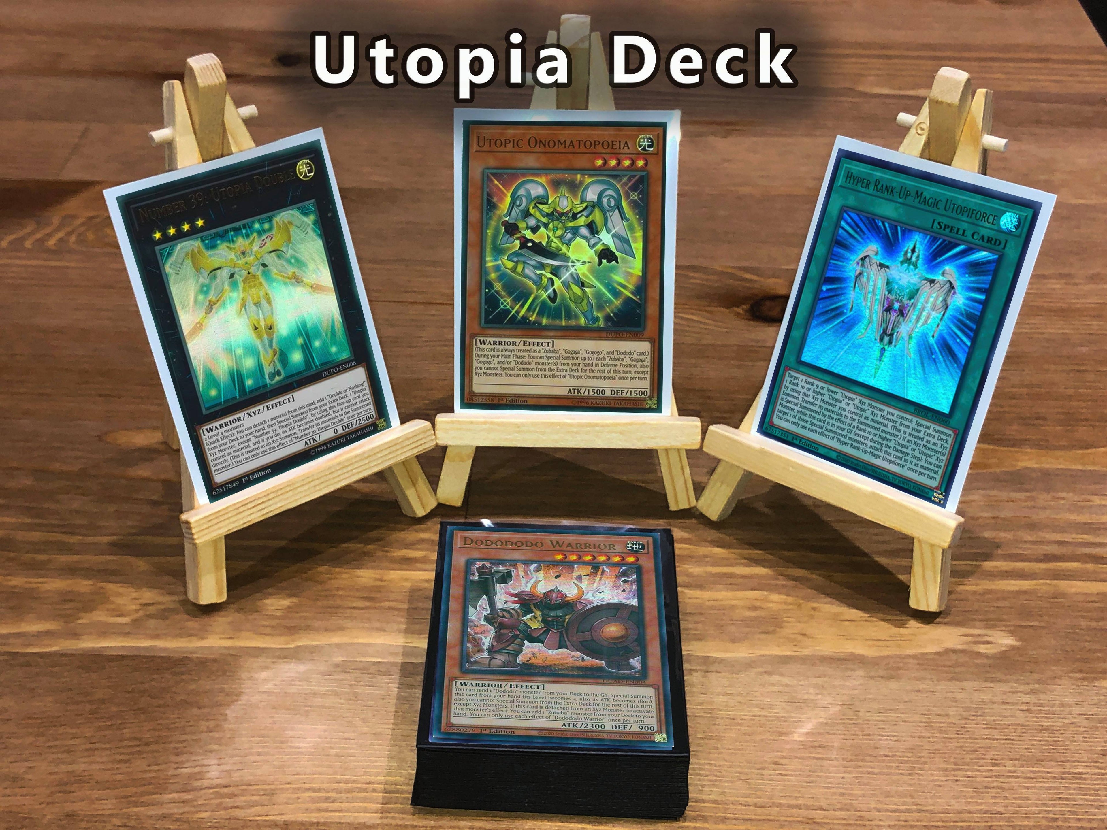 Yugioh Utopia Deck 40 Cards + Extra Deck + Sleeves