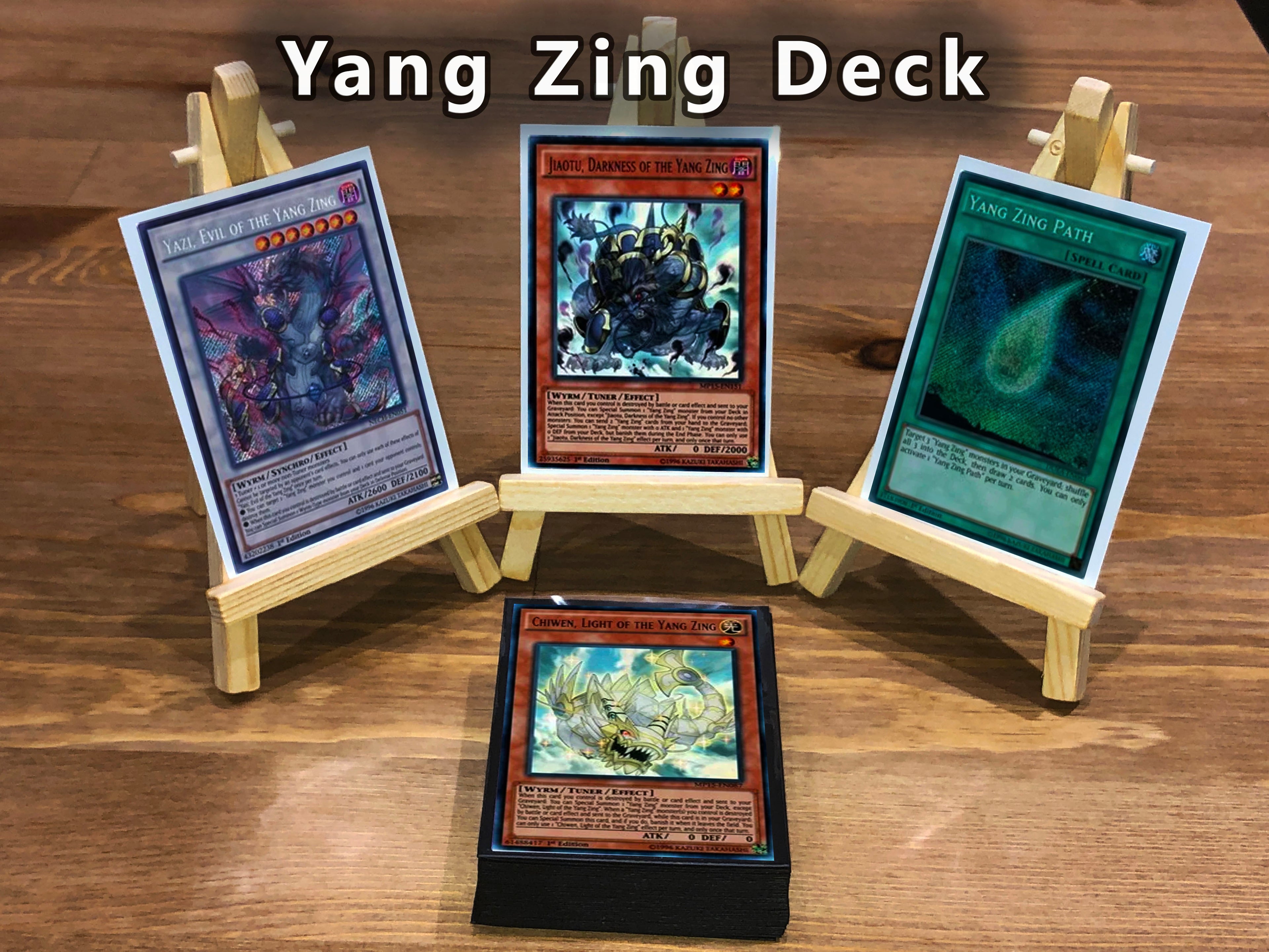 Yugioh Yang Zing Deck 40 Cards + Extra Deck + Sleeves