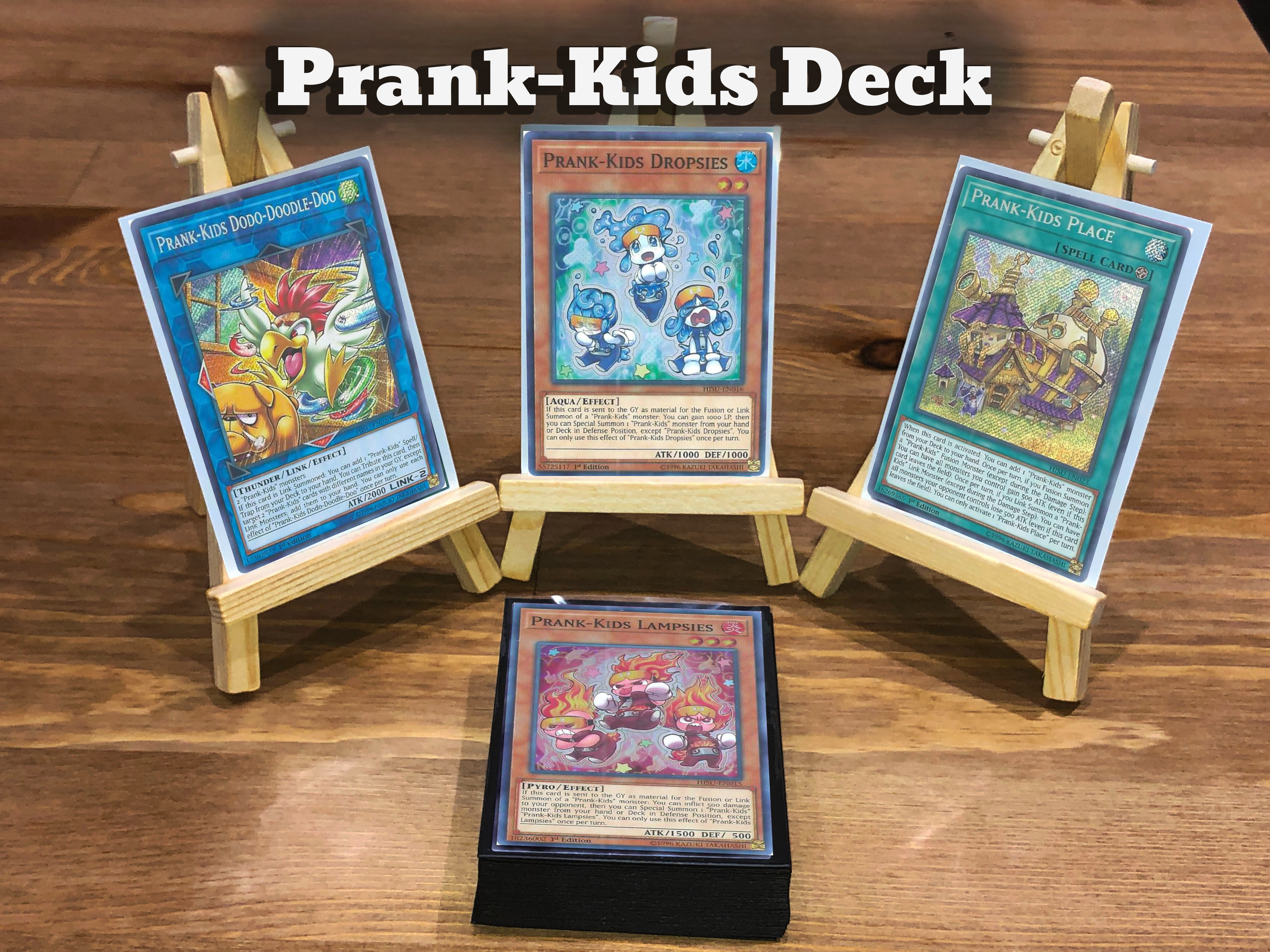 Yugioh Prank-Kids Deck - 40 Cards + Extra Deck + Sleeves