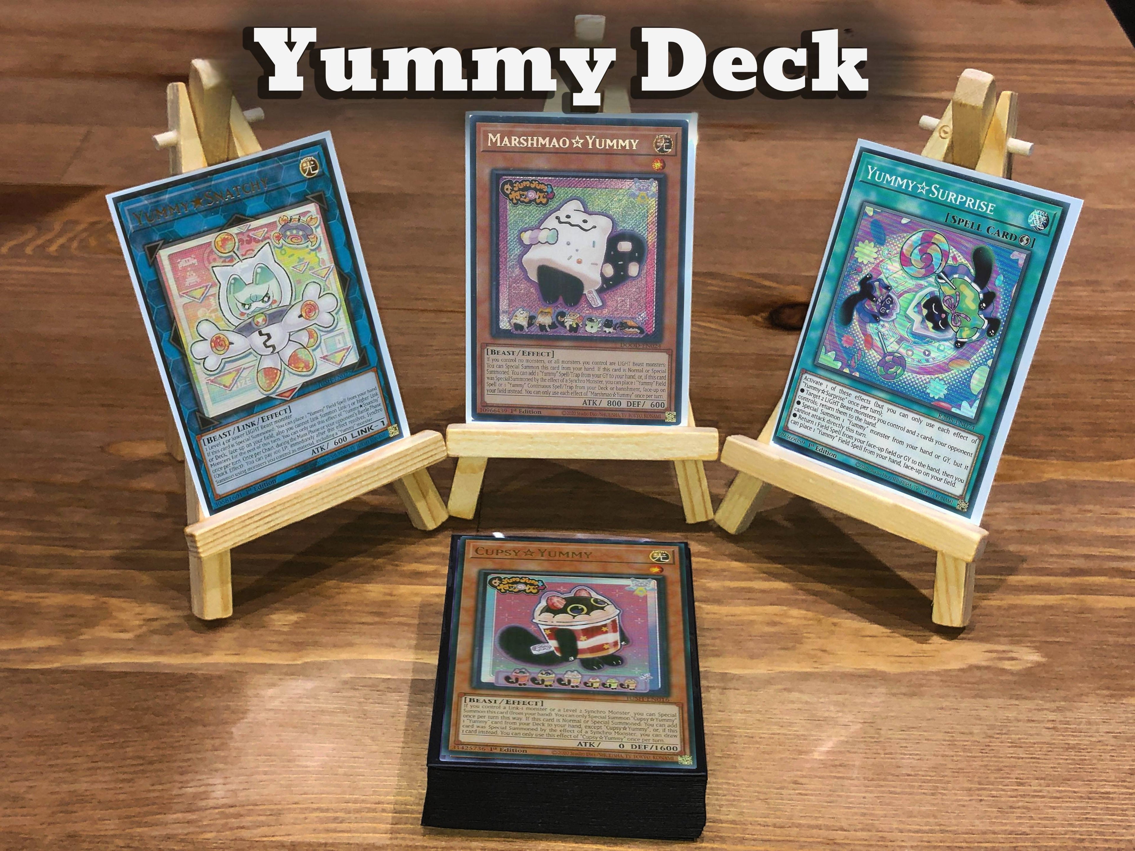 Yugioh Yummy Deck - 40 Cards + Extra Deck + Sleeves