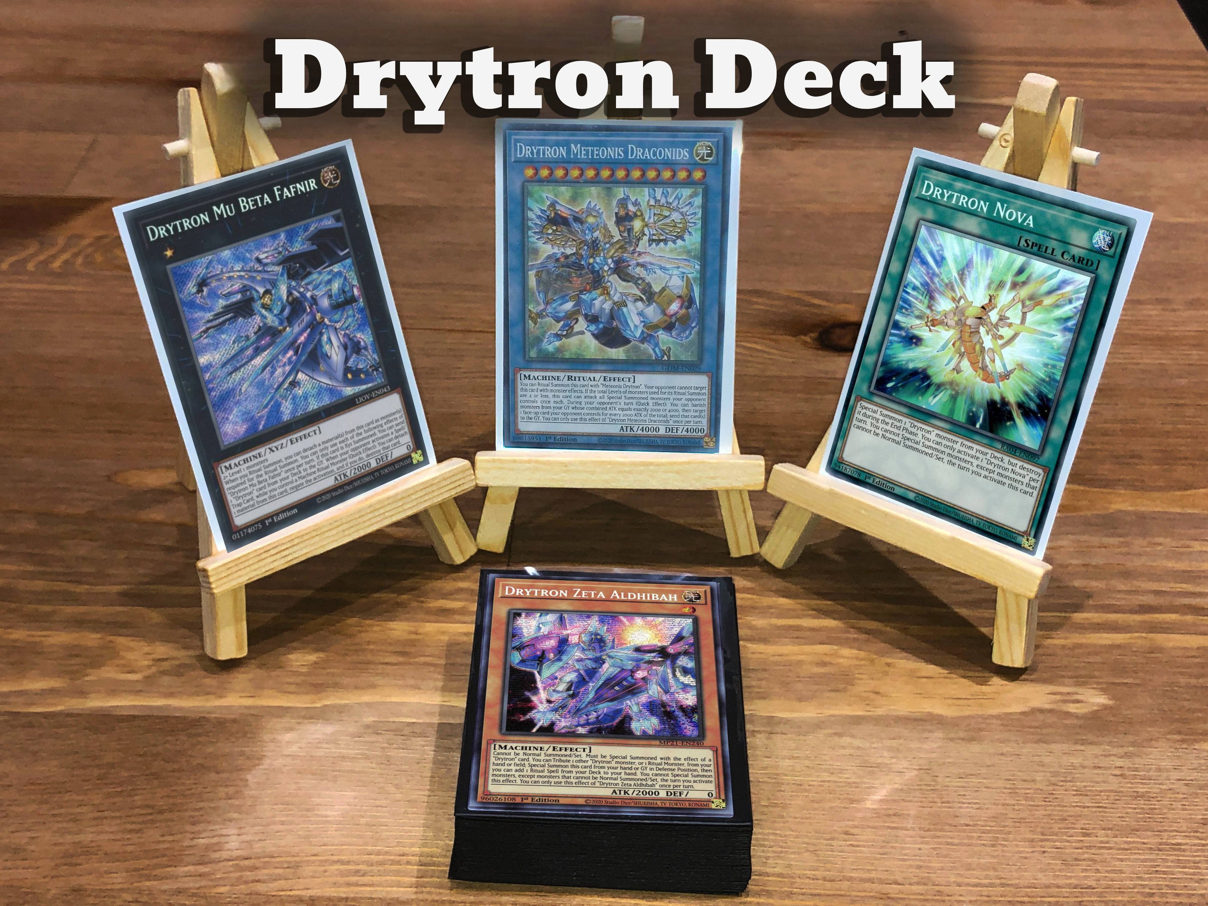 Yugioh Drytron Deck - 40 Cards + Extra Deck + Sleeves