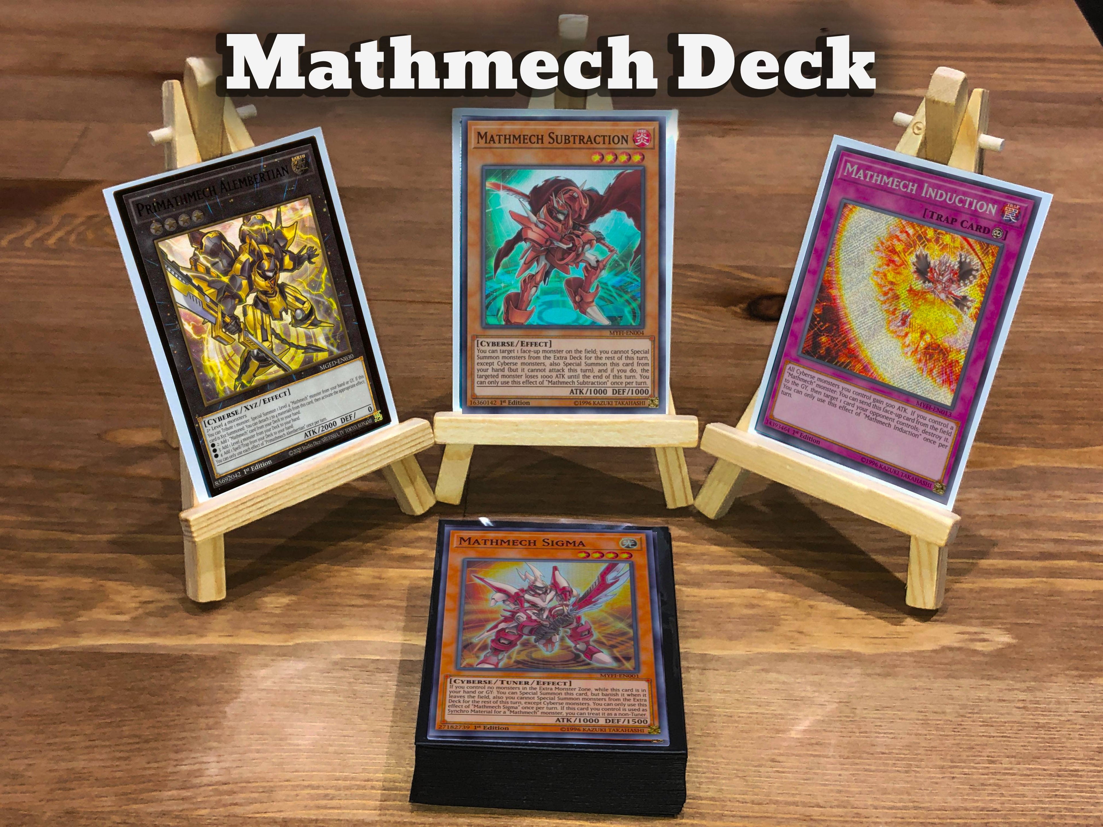 Yugioh Mathmech Deck 40 Cards + Extra Deck + Sleeves