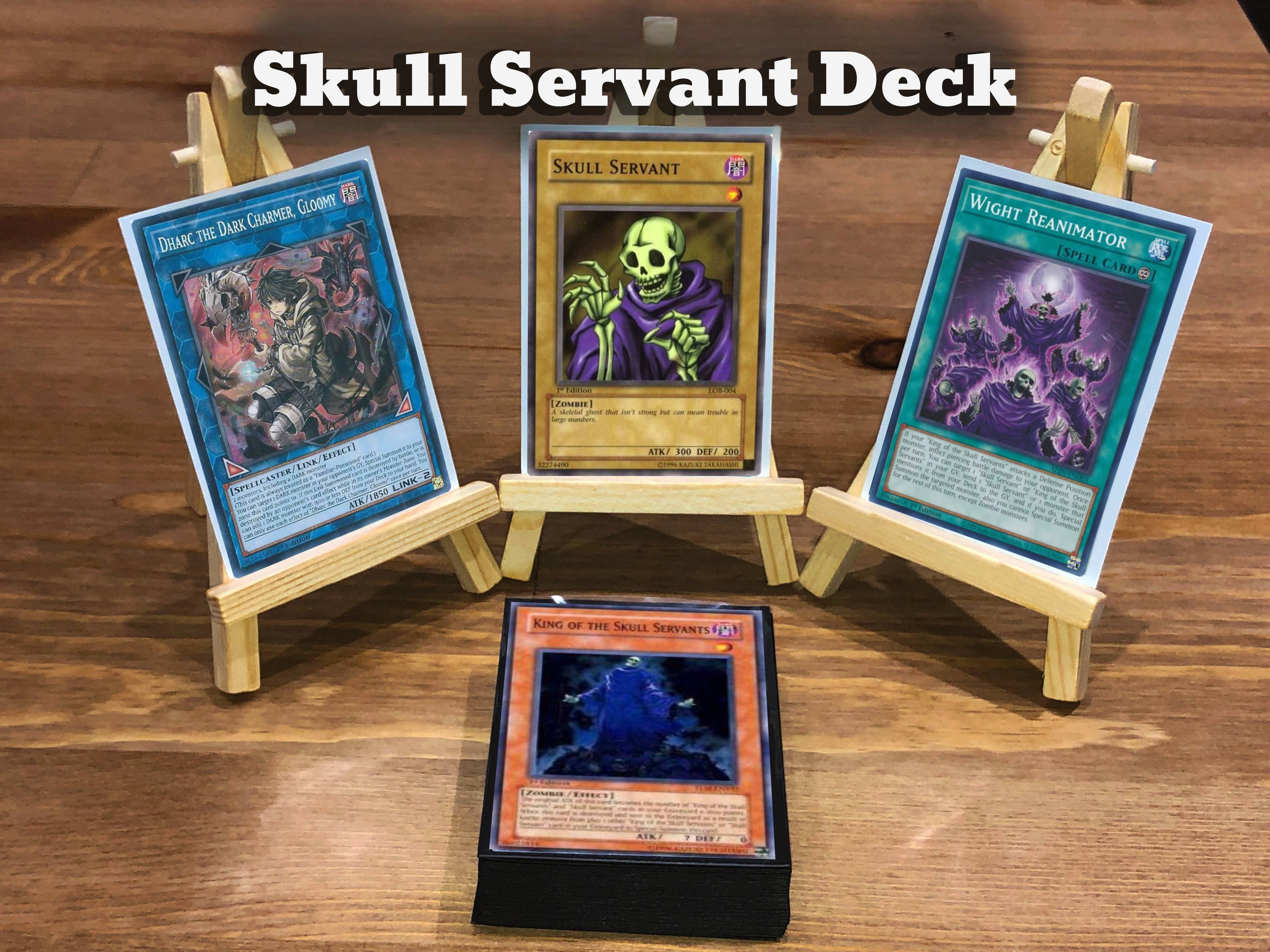 Yugioh Skull Servant Deck - 40 Cards + Extra Deck + Sleeves
