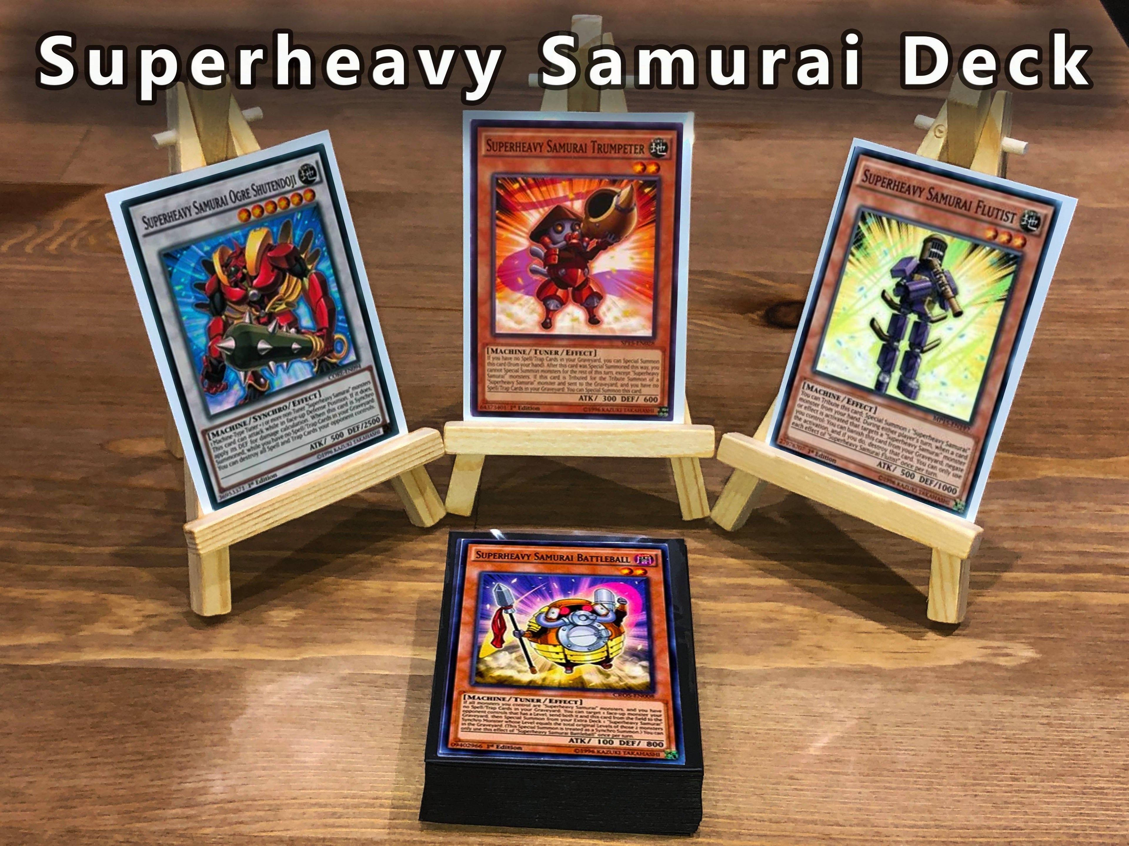 Yugioh Superheavy Samurai Deck + Extra Deck + Sleeves