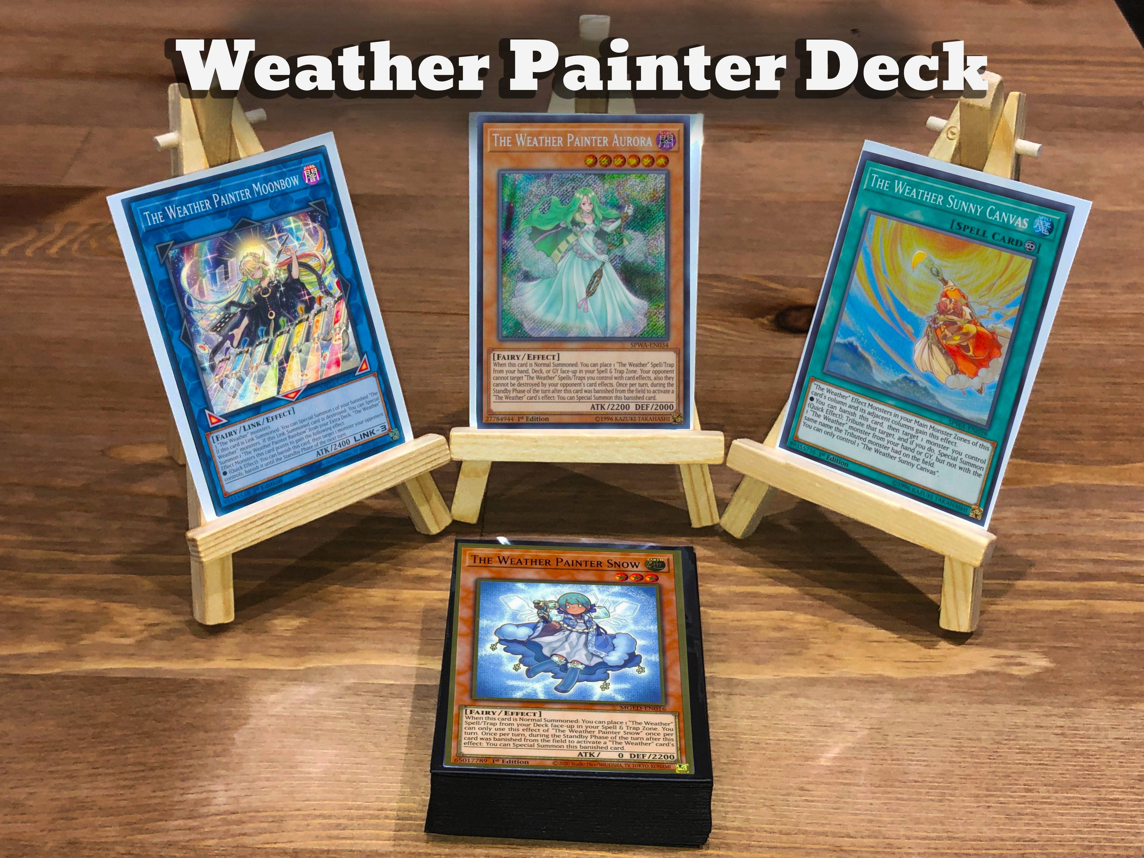Yugioh Weather Painter Deck 40 Cards + Extra Deck + Sleeves